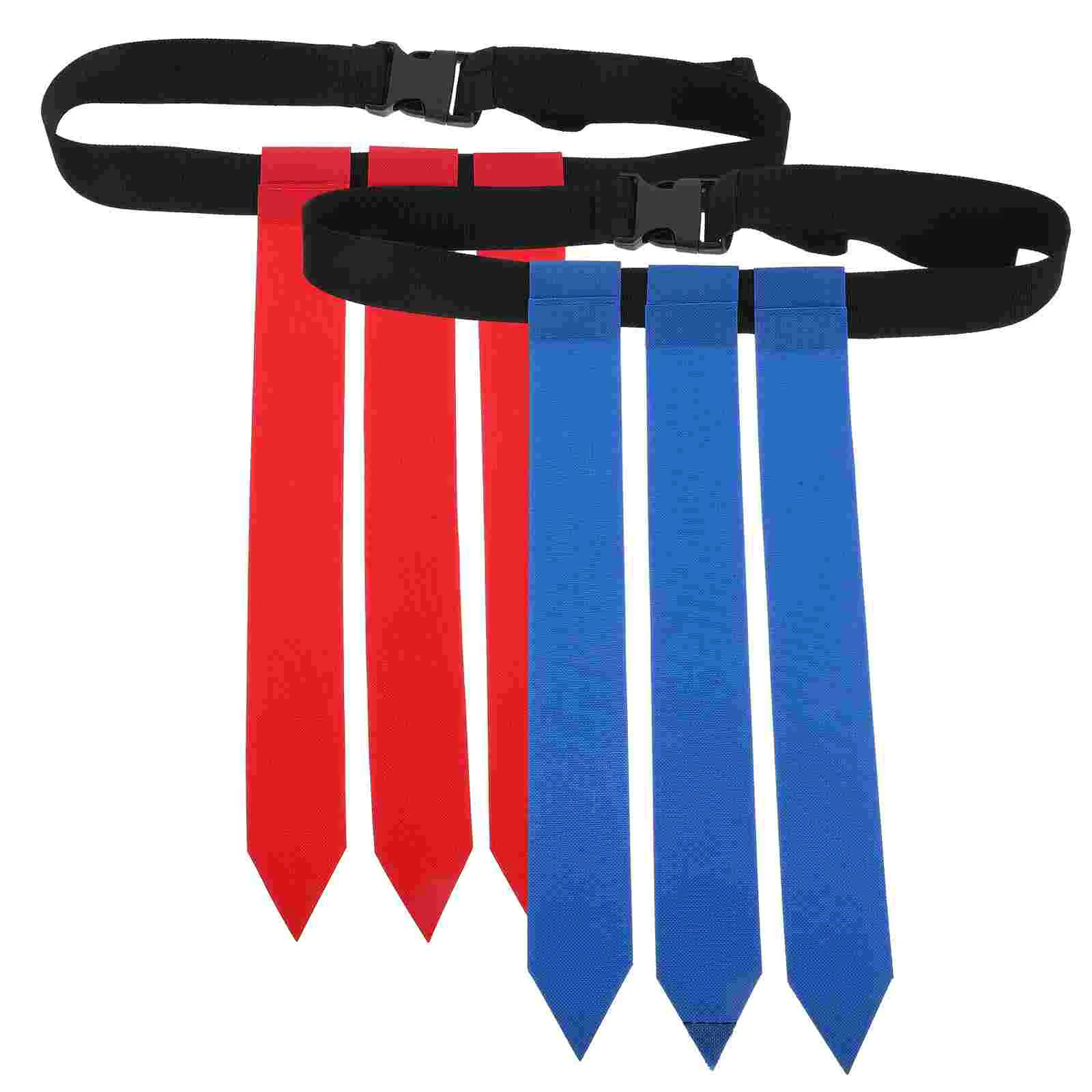 

2 Pcs Sports Waistband Triple Threat Football Flags Gear Girdle Belt Adjustable