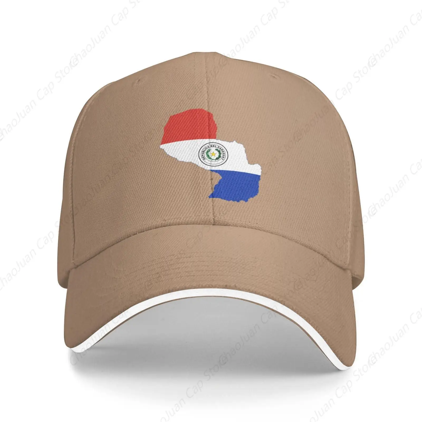 Flag Map of Paraguay Baseball Cap Women Men Hat Adjustable Outdoor Baseball Caps Sun Hats