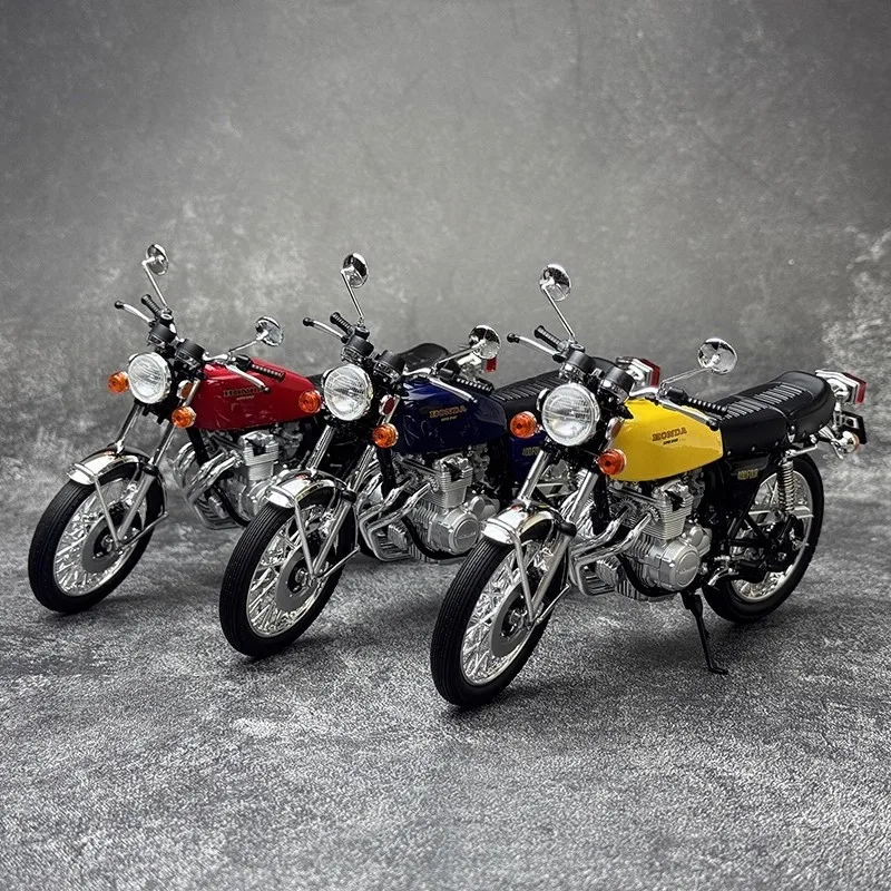 

AOSHIMA 1/12 Модель мотоцикла Honda CB400 FOUR, литая под давлением, красный/синий/желтый