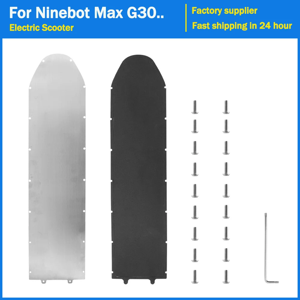 Battery Bottom Cover For Ninebot MAX G30 Electric Scooter Protective Cover Chassis Armor Case Stainless Steel Plate Repair Parts