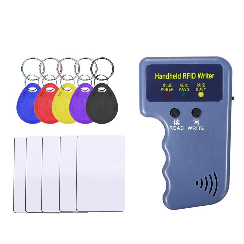 5YOA Handheld 125KHz EM4100 TK4100 RFID Copier Writer Duplicator Programmer Reader EM4305 T5577 Rewritable ID Keyfobs Tags image 3