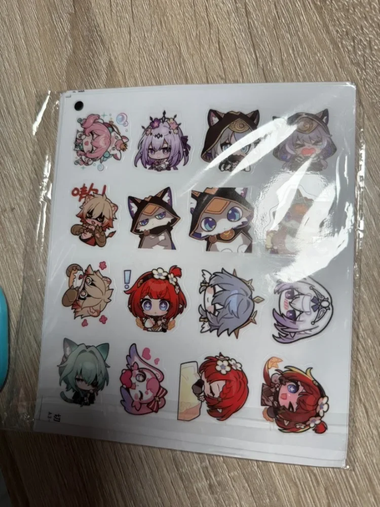 100 Uds Honkai:Star Rail Chrysos herederos pegatina adhesiva de PVC papelería estética DIY decoración Scrapbooking útiles escolares para niños