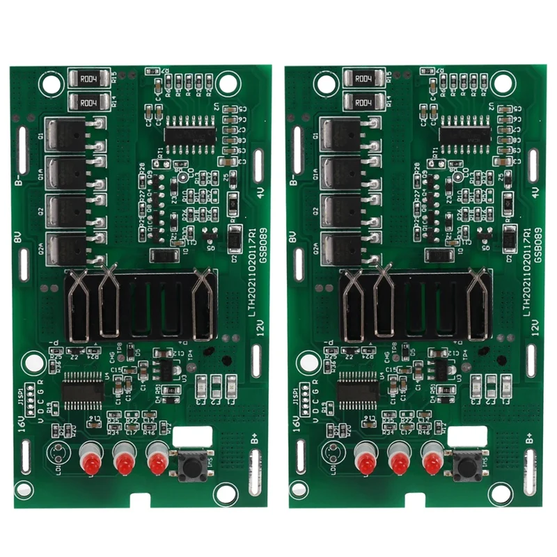 2Pcs RISE-4511396 Li-Ion Battery Charging Protection Circuit Board Pcb Board For Einhell Power X-Change 18V 20V Lithium