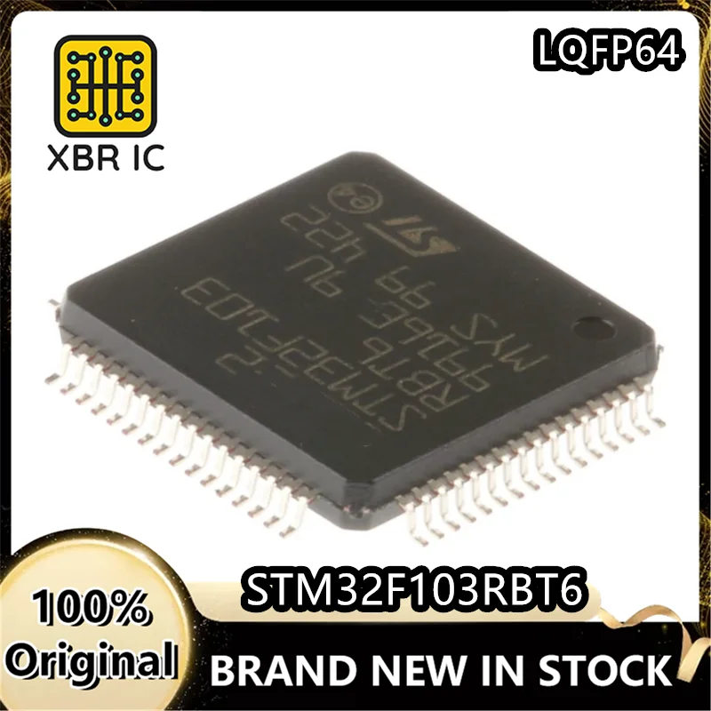 (8/20 pieces) STM32F103RBT6 STM32F103 LQFP-64 ARM Cortex-M3 32-bit microcontroller MCU New original authentic spot fast delivery