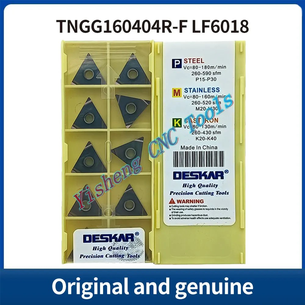 

DESKAR 100% Original TNGG160404R-F LF6018 indexable threading carbide insert