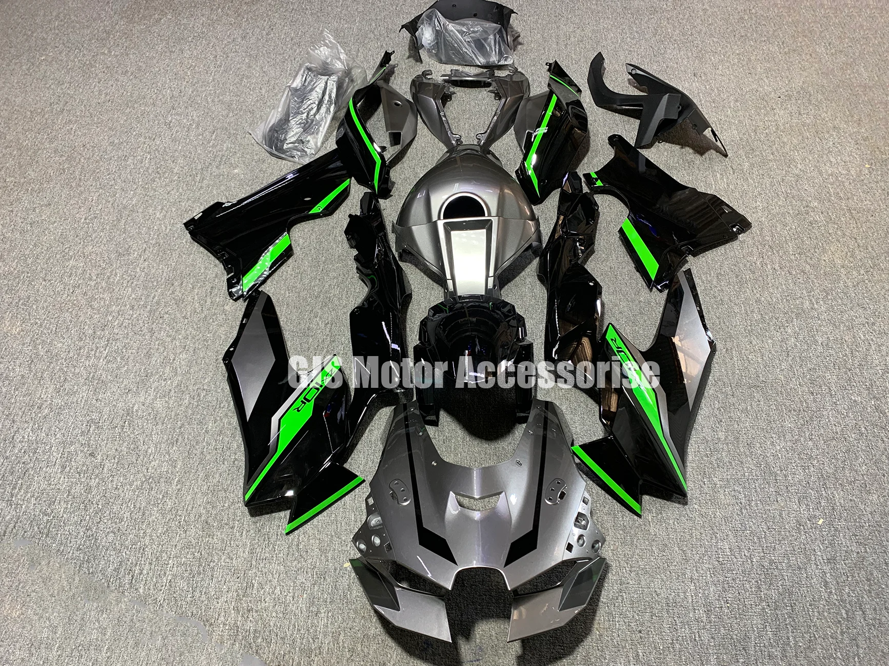 

a/Motorcycle Fairing kit for Kawasaki ZX-10R 21-23 Year 10R 2021 2022 2023 Fairing Metallic grey
