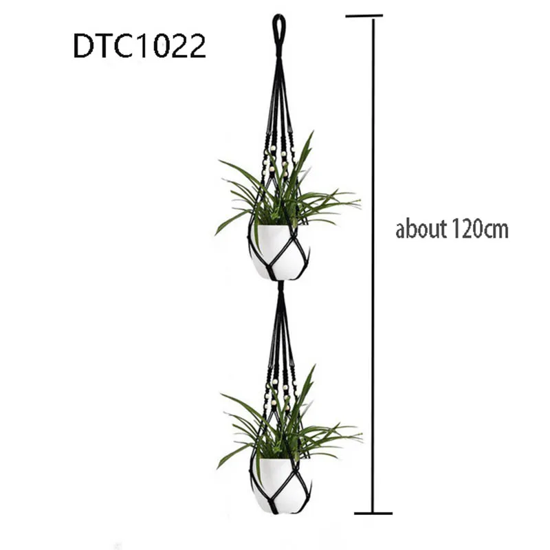 Ręcznie robiona makrama wieszak na rośliny pojemnik na rośliny wieszak na doniczki taca na dekoracje ścienne kwiat balkonowy wieszak na doniczki