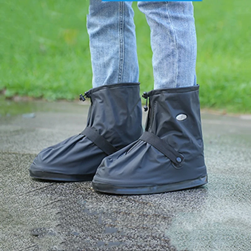 Wasserdichter Regenschuhüberzug, wiederverwendbar, rutschfest, für Radfahren, Wandern, Stiefelüberzüge, Hosen, Schuhe, Protektoren, Regen, Schnee, nasser Sand, Stiefelüberzug – Detail 18