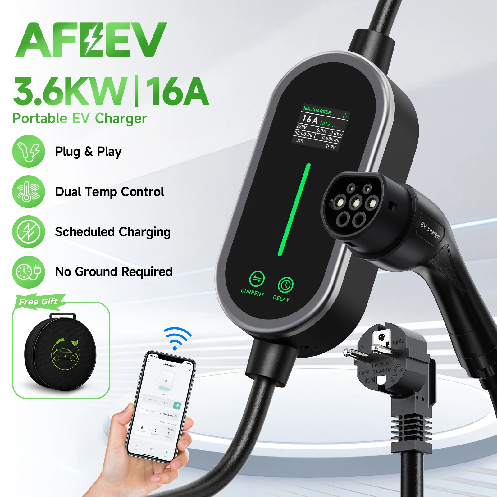 Wifi Smart Plug - Pengisi daya EV Tipe 2 AFEEV