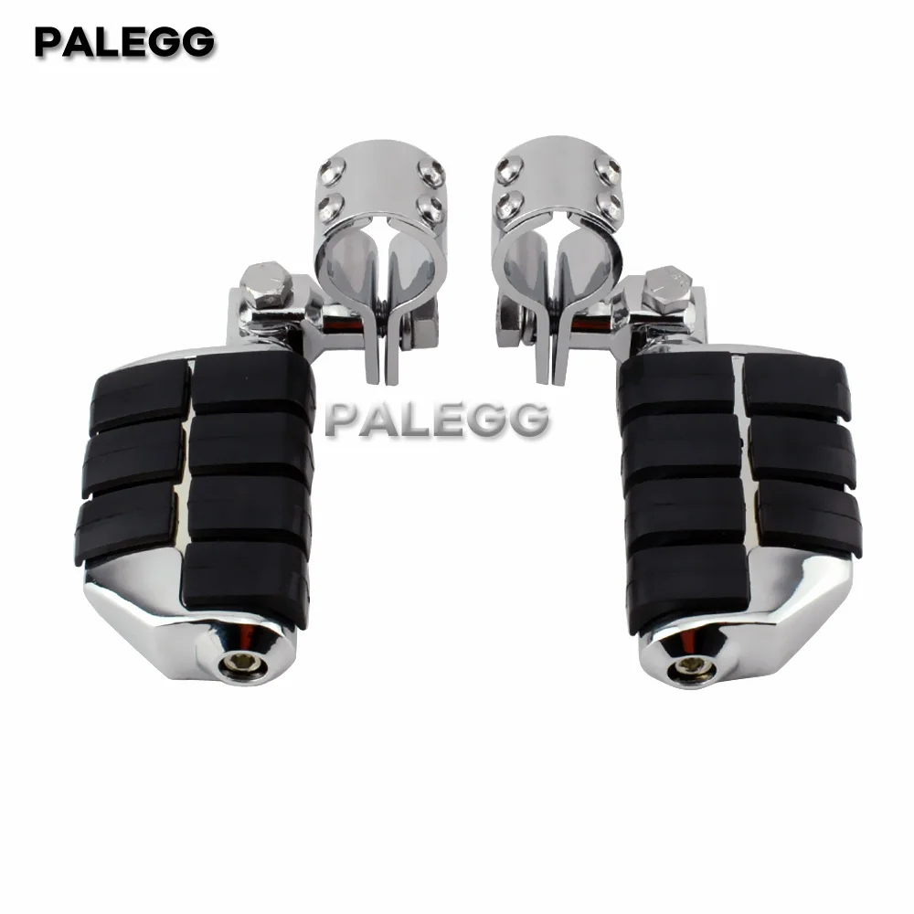 Motorcycle Accessory Highway Clamp Foot Pegs Footrest Pedal Footpegs Mount For Harley Electra Road King Street Glide 1-1/4\