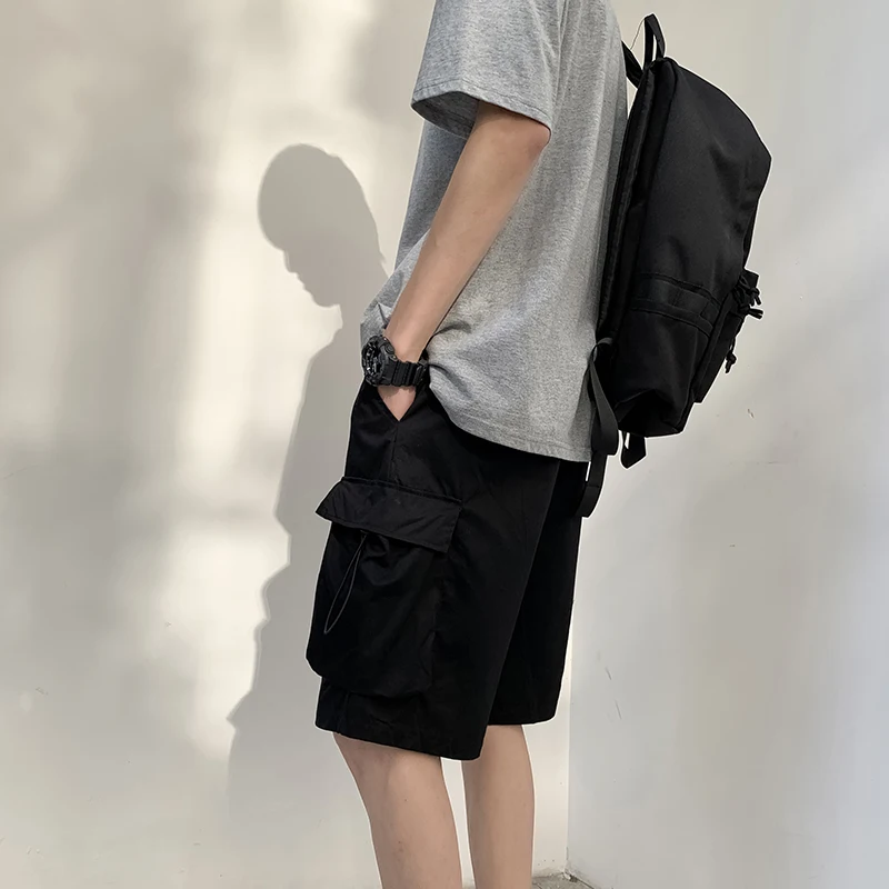 Short d\'été Harajuku pour homme, Streetwear décontracté, Cargo, mode Techwear, japonais, coréen, Hip Hop, survêtement masculin