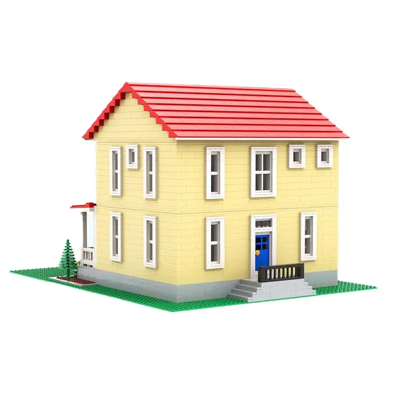 Countryside Scenery Simple Farm House Architecture Model Building Blocks Ultimate Collection Bricks Toys Children's Souvenirs