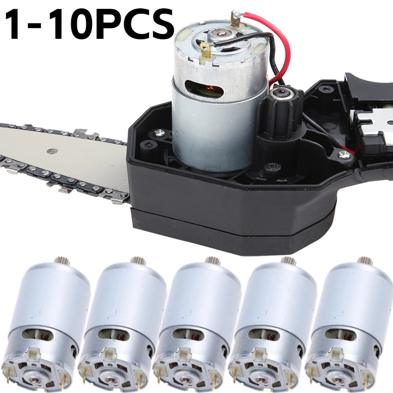 14 Teeth DC Motor 29800rpm 8.2mm Gear Dc Rs550 Motor Portable for Mini Reciprocating Hand Saw Charging Electric Chainsaw Drill