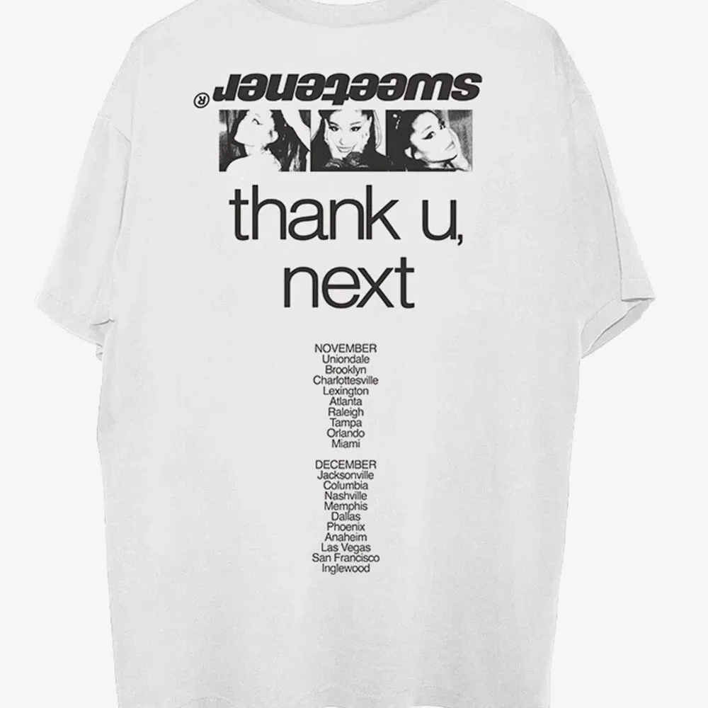 Ariana Grande Sweetener Tour Tee Y2K Double-Sided Luxury Cotton Shirt