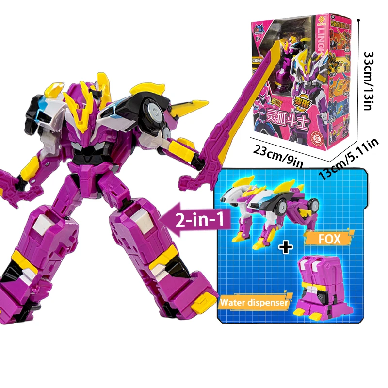 2-in-1 MechWarrior Transform Gecombineerde robotfiguren Mecha Vervormingsmodel Dieren, Meubelpuzzel Speelgoed Speelgoedcollectie voor jongens