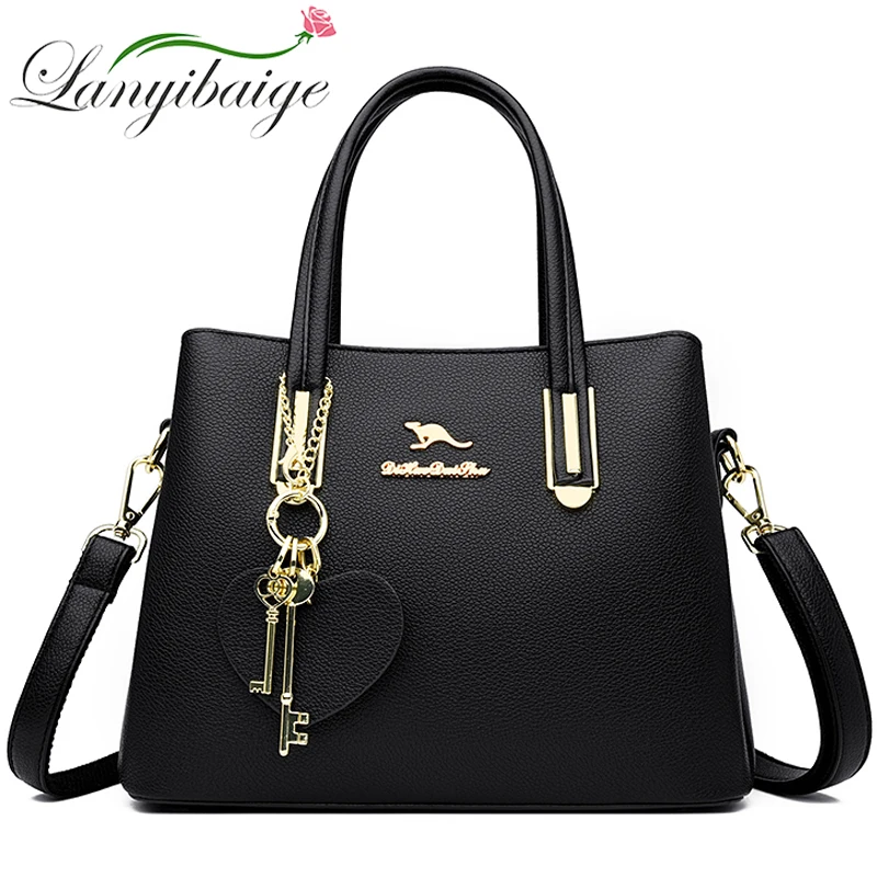 

Three Layers Large Capacity Handbags High Quality Crossbody Shoulder Bags For Women 2023 Famous Designer Casual Tote Bag Bolsos