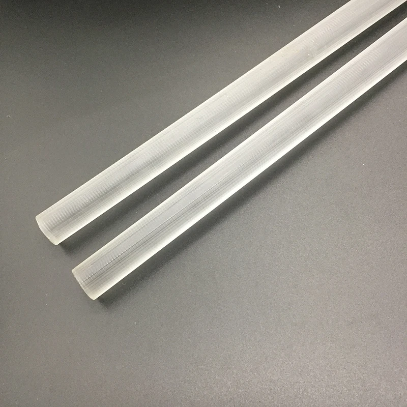 0.5m Highly transparent PC rods thermostability High hardness Polycarbonate stick dia.15mm~50mm