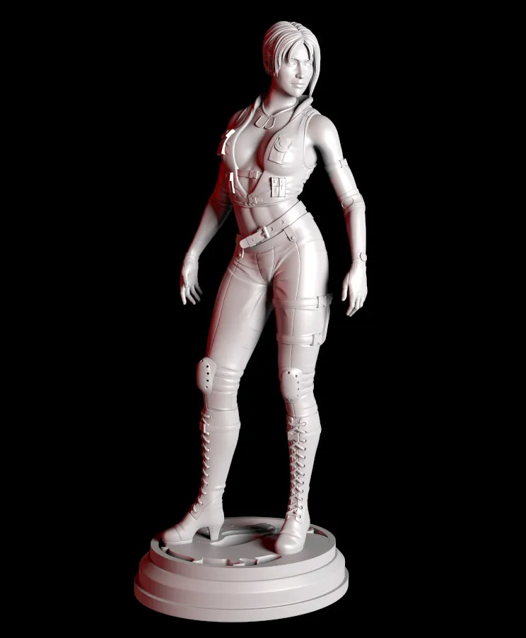 

1:18 Casting Resin Model Assembly Kit, GK， Female Police Officer, Unpainted, Needs To Be Assembled