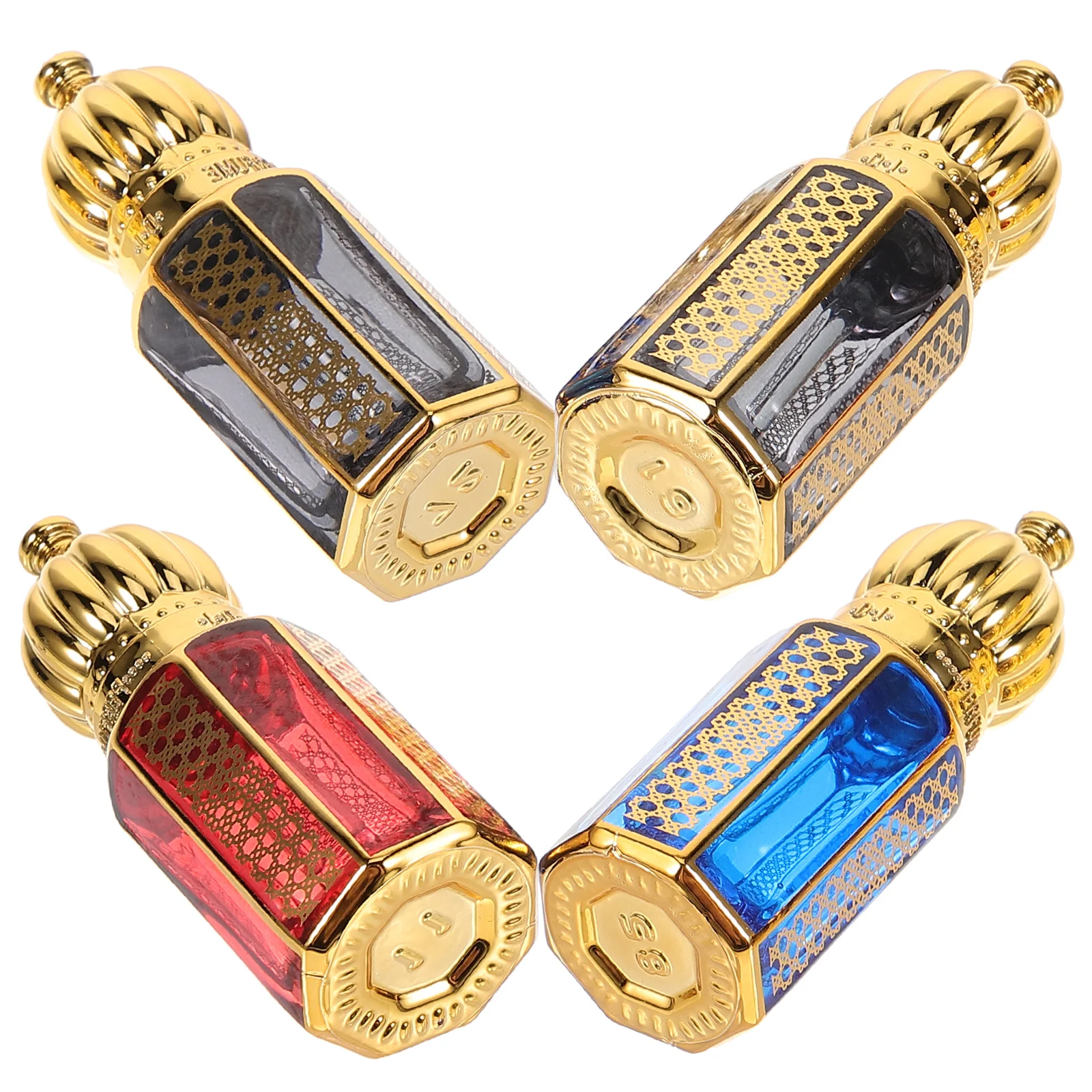 

Empty Glass Bottles for Perfume Oil Small Vintage Style Leak Proof Portable Storage Container Decorative Organizer