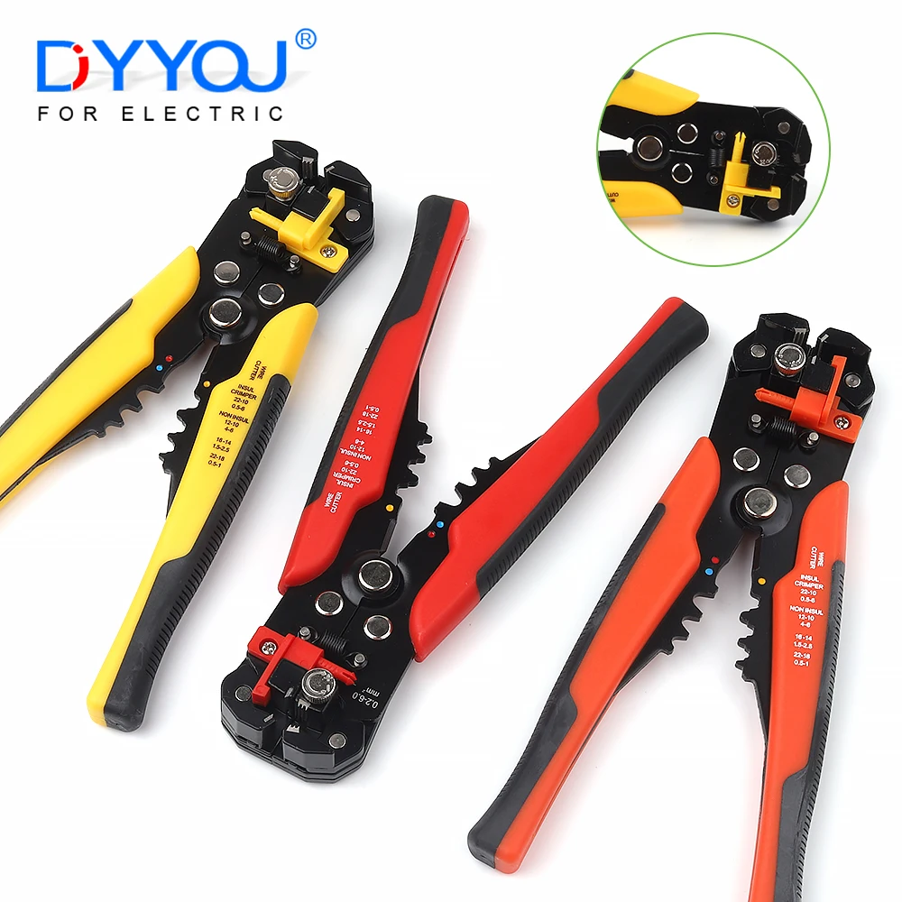 

Multifunctional Electrician Wire Hand Tool Stripping Crimping Pliers Terminal Crimper Cable Cutter Industry Automatic 0.2-6.0mm2