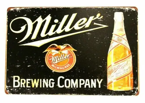 Miller Time High Life Beer Tin Sign Bar Man Cave Vintage Retro Ad Style Look 97