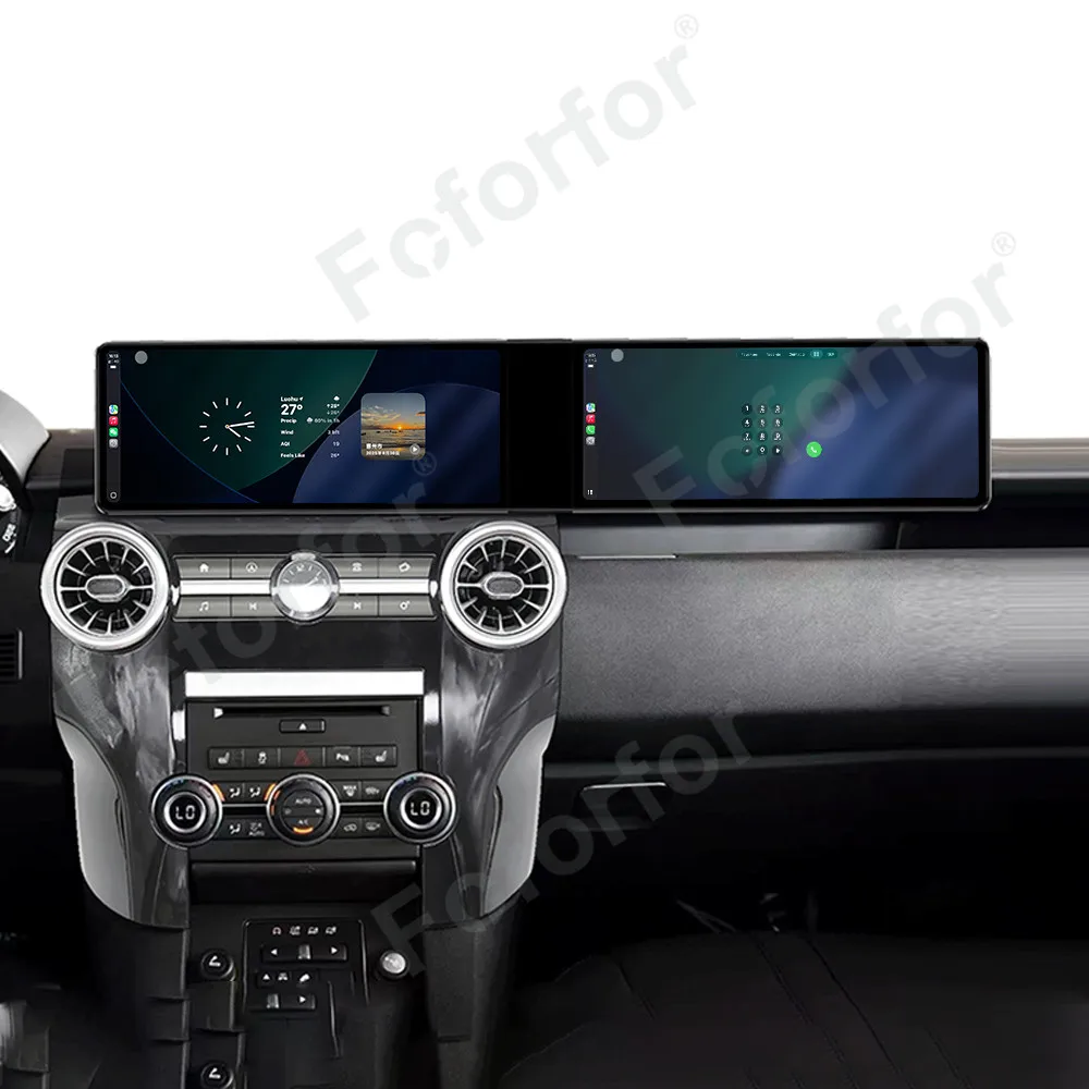 

Qualcomm Dual 12.3" Screen Carplay Android 13 Car Radio For Land Rover Discovery 4 2012-2016 GPS Navi Multimedia Player Stereo-