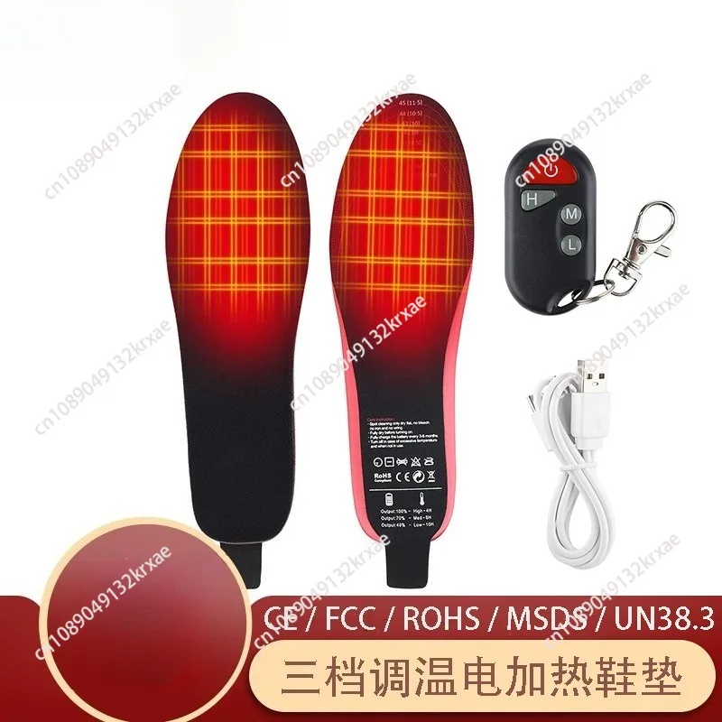 

3-ступенчатая электрическая стелька с подогревом, зарядка через USB, отопление, зимнее катание на лыжах, теплое сокровище для ног для мужчин и женщин, хит продаж, можно нагревать