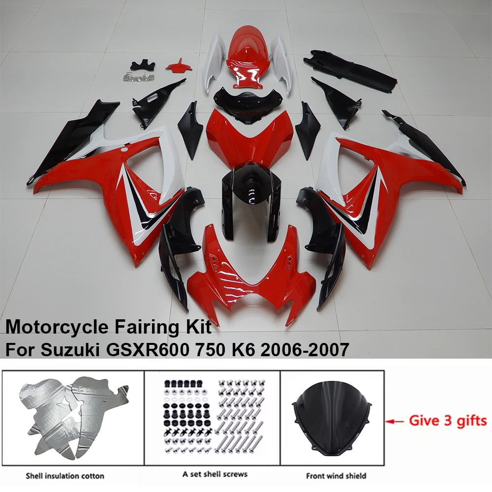 For SUZUKI GSXR 600 750 2006-2007 Fairing R/Z S60709 Motorcycle Set Body Kit decoration Plastic Guard Plate Accessories Shell