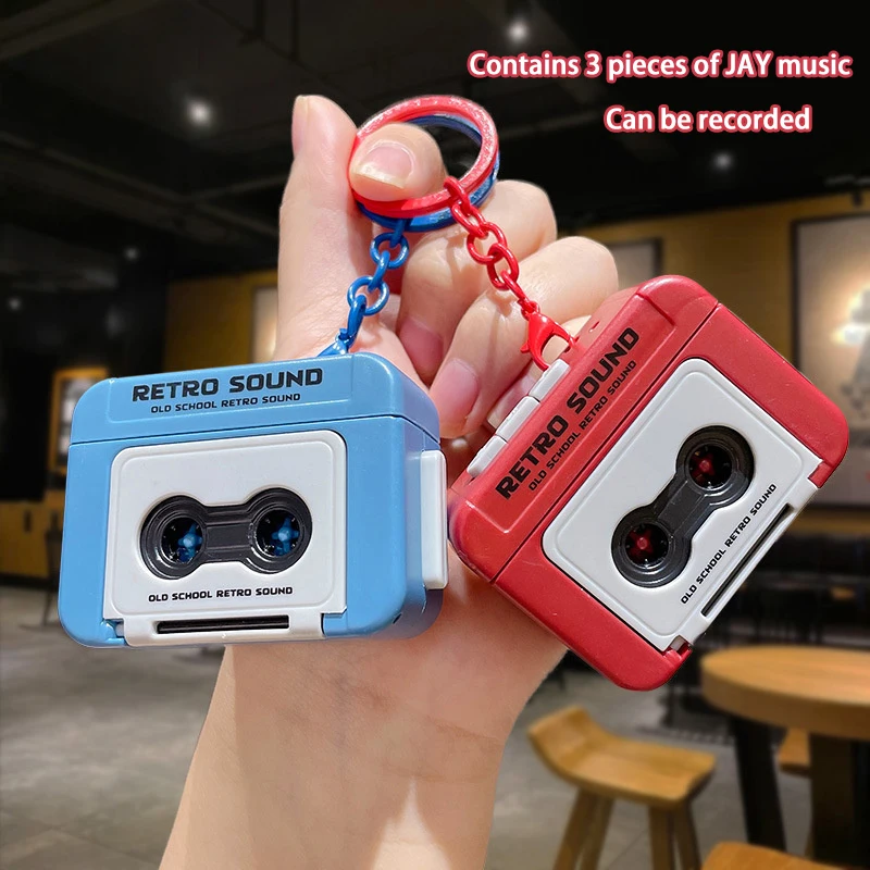Cartoon Sound Out Music Recorder Key Chain Couple Bag Small Gift Car Key Chain Bag Pendant