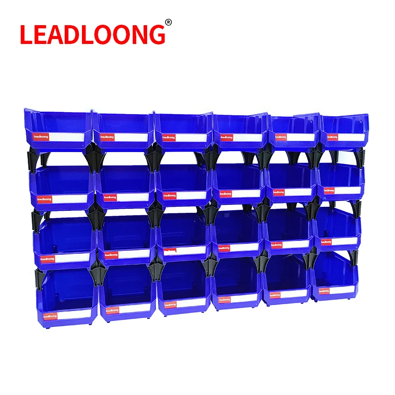 V1310 Plastic Stackable Storage Bins Screw Storage Boxes Stackable Bin (6/24pcs)