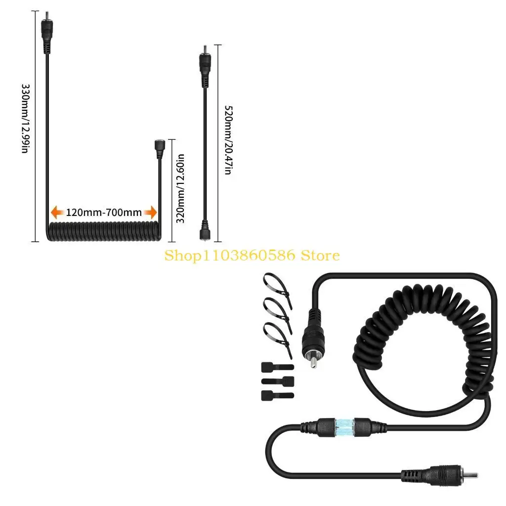 242A Quick Connect Magnetic Cable With Waterproof Designs Heated Helmets Visors Power Cord for Heated Snowmobile Helmets Visors