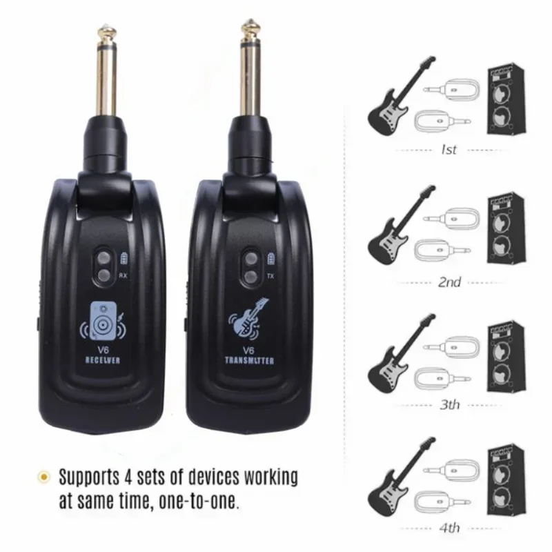 Guitar Wireless Receiver V6 C01 Electric Guitar Wireless Transceiver Electric Hair Dryer Transceiver Guitar Connection Cable