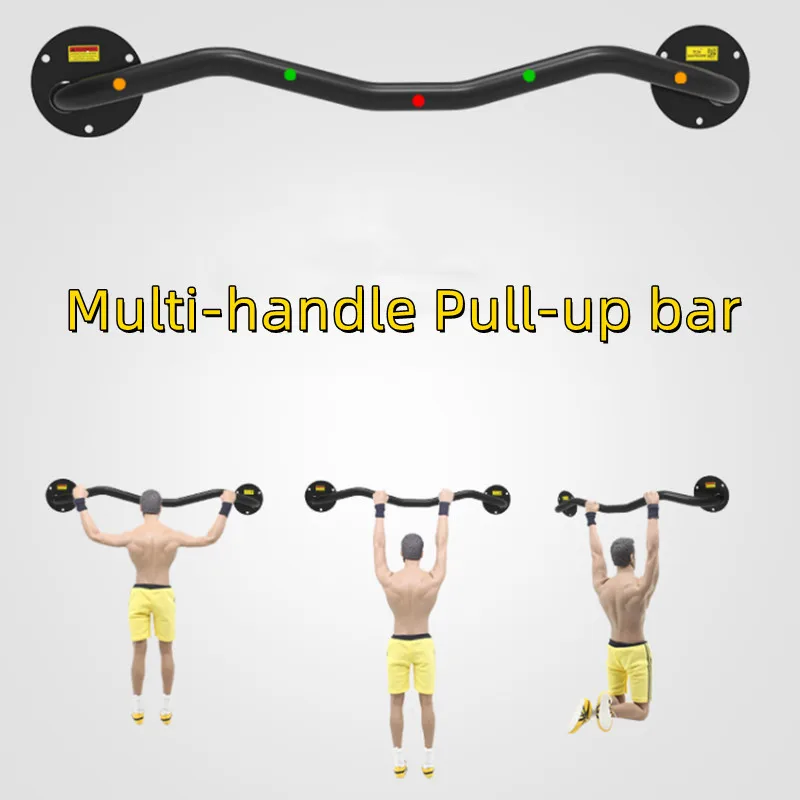 Fitness Household Wall Single Bar Biceps Triceps Training Bars Multi-handle Arm Exercise Pull-up Wall-mounted Equipment