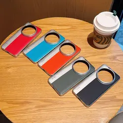 Voor Xiaomi 15 14 13 Ultra Case Eenvoudige Lichte Luxe Gepigmenteerde Lederen Cover Voor Xiaomi 15 14 13 Ultra Shockproof bumper Funda