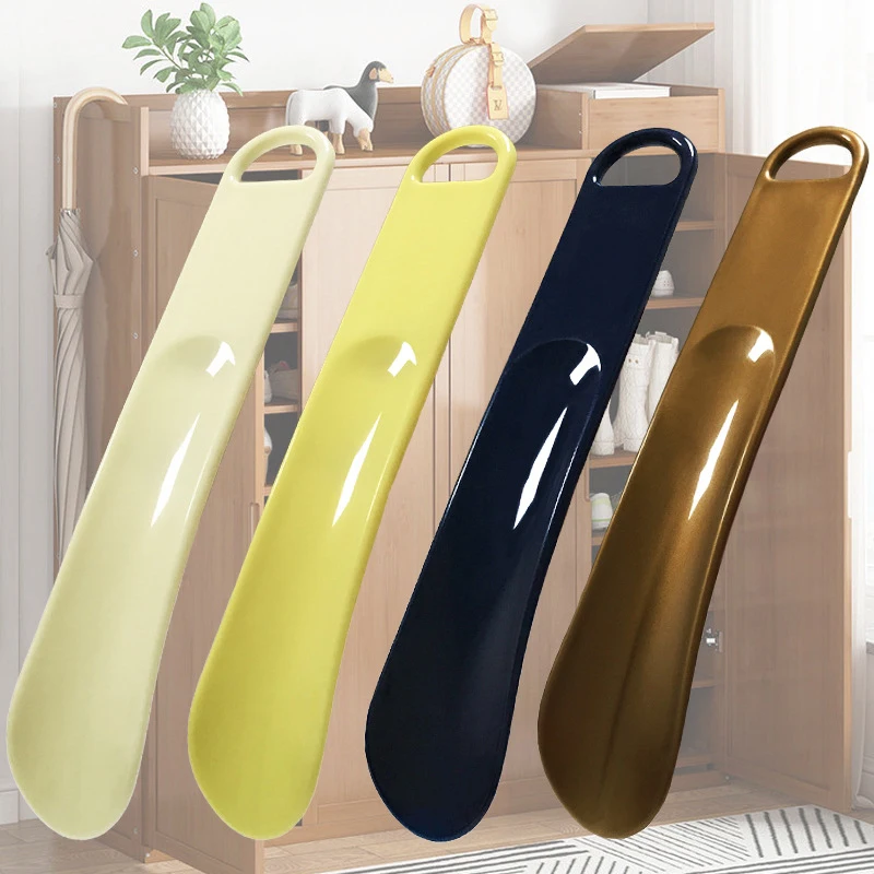 20cm 1pc Convenient Portable Plastic Lazy Shoehorn Craft Long Handle Shoe Lifter Shoe Puller Shoes Accessories