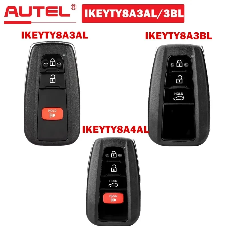 

AUTEL IKEYTY8A3AL/IKEYTY8A3BL/IKEYTY8A4AL 315/433 MHz Smart Key Used With KM100 KM100E IM508 IM608 PRO