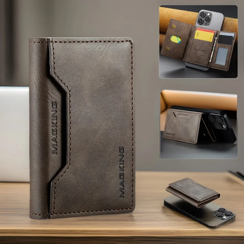 Card Bag Suitable For Magsafe Magnetic Phone Case For iPhone 18 17 Pro Max For Samsung Galaxy S26 Ultra For Google Pixel 11 10