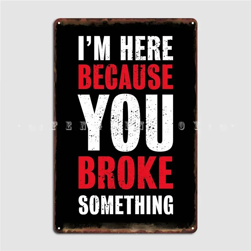 مضحك البرمجة هدية علامة معدنية سينما غرفة المعيشة تصميم نادي بار لوحات تين تسجيل ملصق