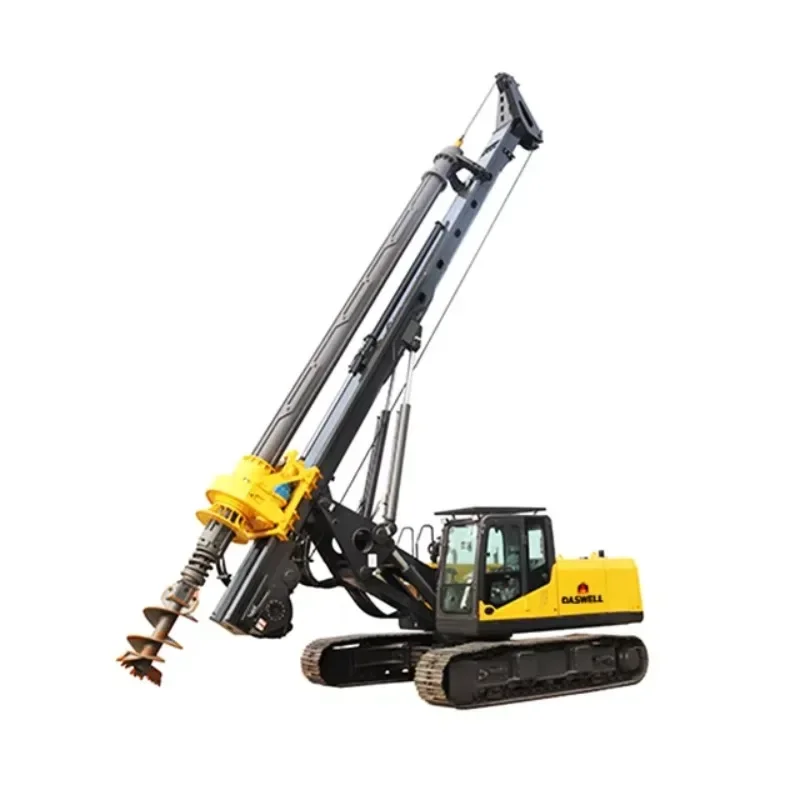 Hydraulic telescopic crawler rotary drilling rig 50meters drilling depth equipment