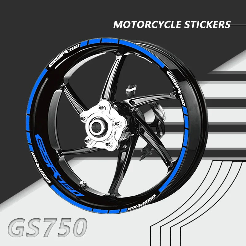 

Motorcycle Front Rear Wheel Reflective Stickers For GSR600 GSR750 GSR1000 GSR 600 750 1000 Tire Stripe Film Decoration Decals