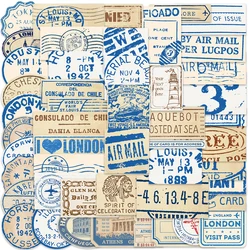 Pegatinas de Graffiti Retro para tapones de viaje, calcomanías para tazas de agua, portátiles, estuches de equipaje, pegatinas impermeables, 50 piezas
