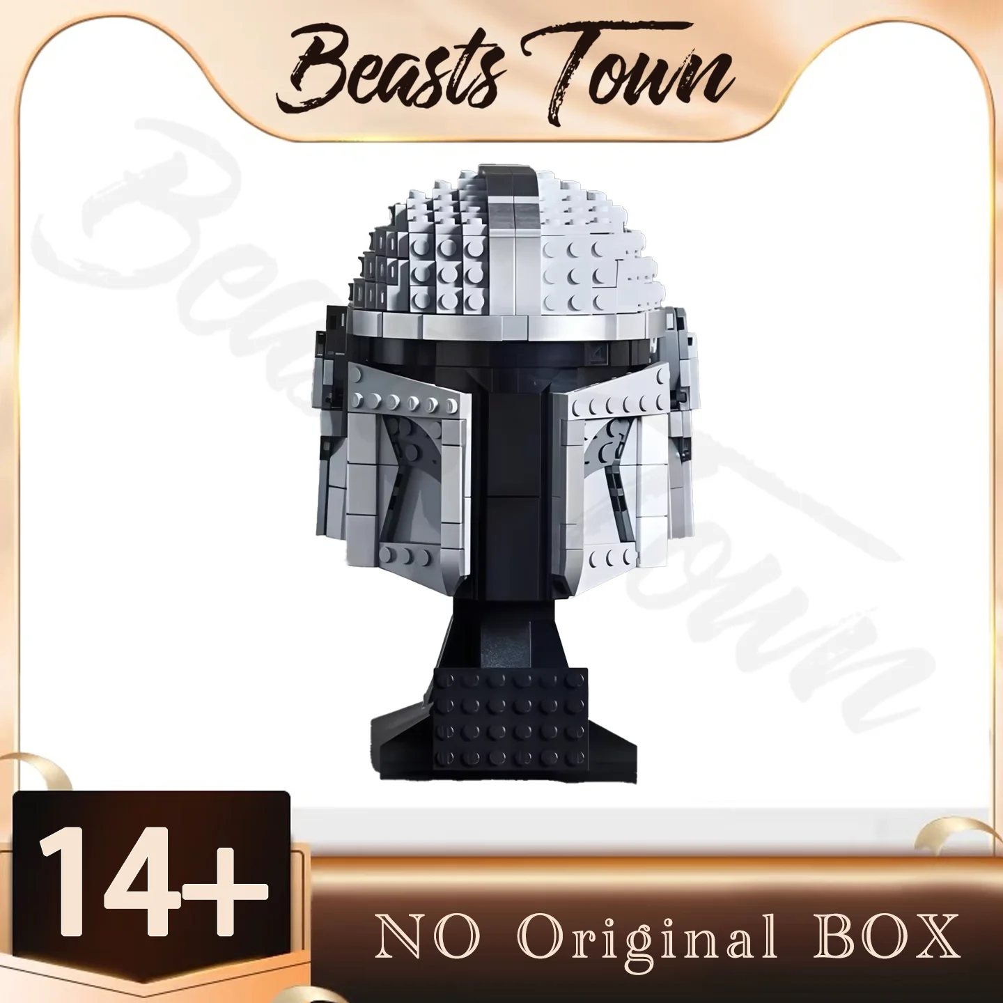 

Новинка 2025 года, мандалорский шлем, космический корабль, строительные блоки, кирпичи 75328 584 шт., архитектурная сборка, детские рождественские подарки