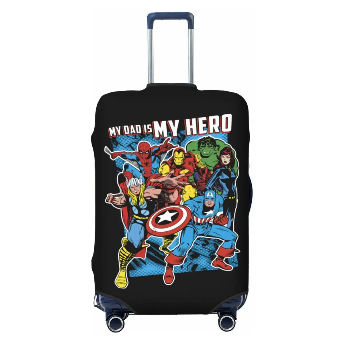

Custom Hulk Hero Dad Suitcase Cover Elastic Luggage Protective Covers for 18-32 inch
