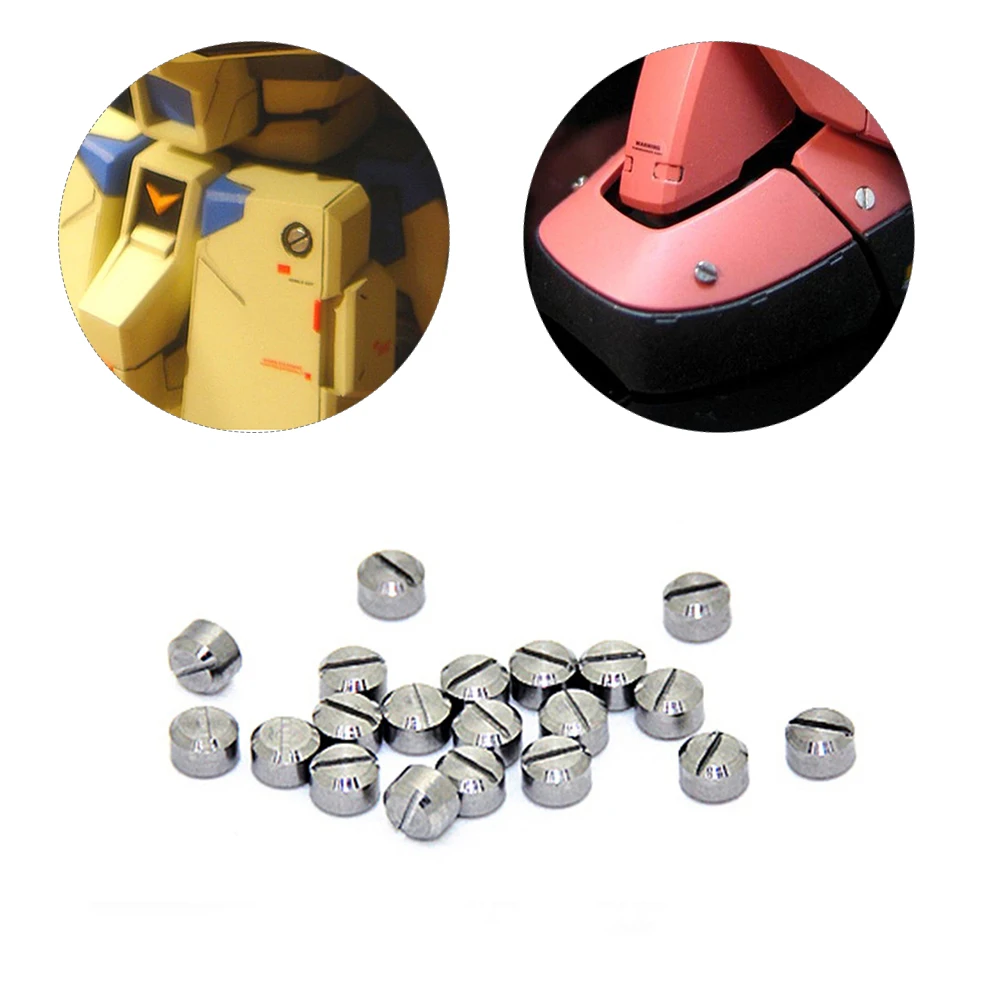 30pcs/Bag Metal Armor Detail Up Screw Parts For HG PG MG Model 1.1/1.5/2/2.5/3.0/3.5/4/4.5mm Diameter
