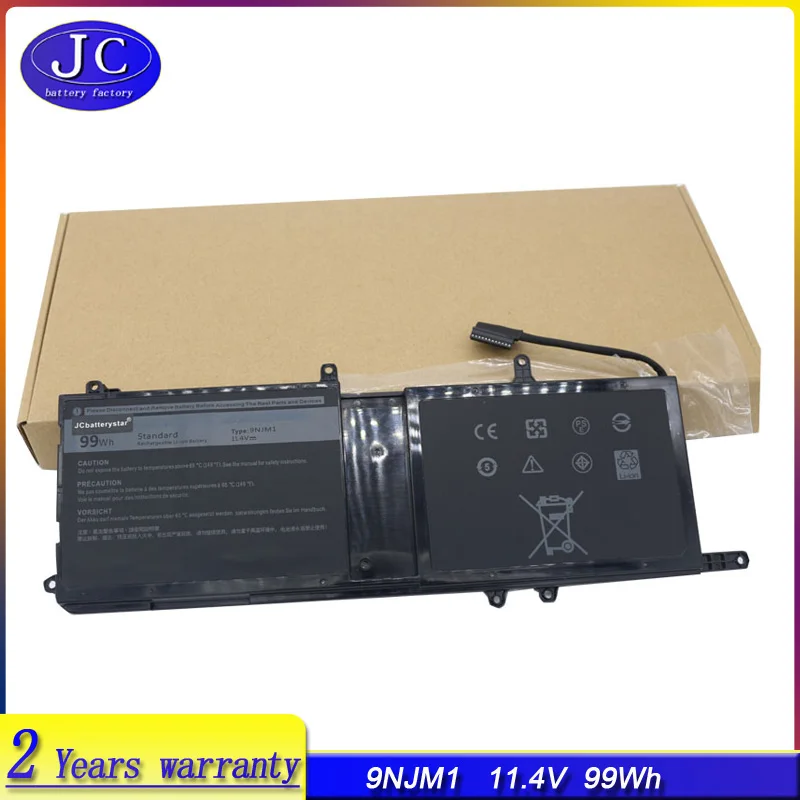 

JCLJF new 9NJM1 8684mAh Laptop Battery For DELL Alienware 15 R3 R4 17 R4 R5 Series P31E P69F 44T2R HF250 MG2YH 11.4V 99WH