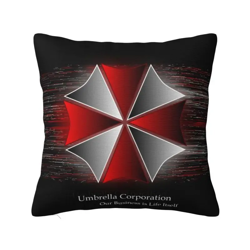 Custom Umbrella Corporations Pillow Case 45x45cm Luxury Cushion Cover Square Pillowcase