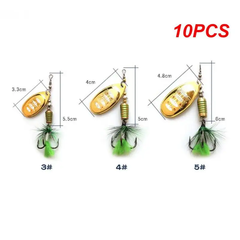 

10 шт. металлическая приманка с блестками, жесткая приманка, блесна, приманка с тройным крючком, металлическая приманка в виде ложки, жесткая приманка для рыбалки, рыболовная снасть, приманка для рыбалки