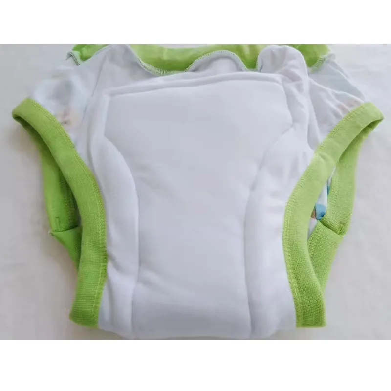 ABDL подгузник для взрослых и детей, короткие мультяшные узоры с внутренней подкладкой, хлопковые тренировочные штаны, моющиеся подгузники, трусики, учебные штаны для пары