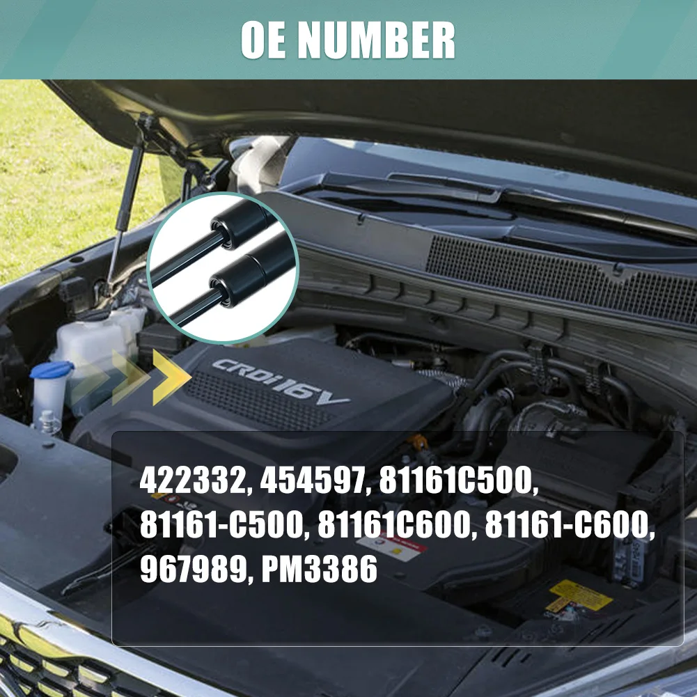 Für Kia Sorento L EX LX SX Sport Utility 2016-2020 2 Stück Motorhauben-Gasdruckfedern Direkter Ersatz für Vordere Motorhauben-Hebestützen – Detail 4