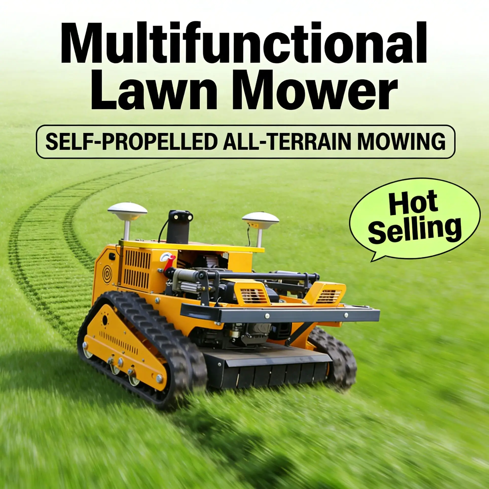 

Customized A Flexible Convenient and Precise Crawler-Type Remote Control with GPS Lawn Mower That Enhances the Beauty